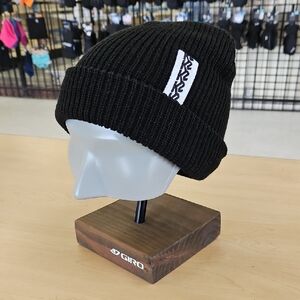 K2 Black Knit Beanie with Patch